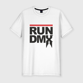 Мужская футболка хлопок Slim с принтом RUN DMX в Новосибирске, 92% хлопок, 8% лайкра | приталенный силуэт, круглый вырез ворота, длина до линии бедра, короткий рукав | dmx | dog | earl simmons | hip hop | music | new york | rap | rapper | rip | ruff ryders | диэмикс | музыка | нью йорк | пёс | рэп | рэпер | хипхоп | эрл симмонс