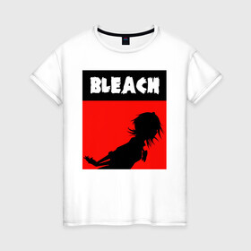 Женская футболка хлопок с принтом Bleach art в Новосибирске, 100% хлопок | прямой крой, круглый вырез горловины, длина до линии бедер, слегка спущенное плечо | anime | art | bleach | girls | manga | аниме | арт | блич | манга