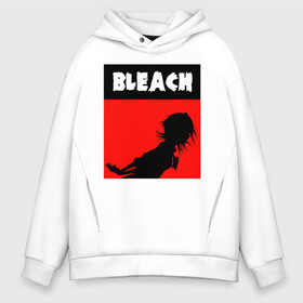 Мужское худи Oversize хлопок с принтом Bleach art в Новосибирске, френч-терри — 70% хлопок, 30% полиэстер. Мягкий теплый начес внутри —100% хлопок | боковые карманы, эластичные манжеты и нижняя кромка, капюшон на магнитной кнопке | anime | art | bleach | girls | manga | аниме | арт | блич | манга