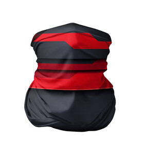 Бандана-труба 3D с принтом Red and Black 3D abstract в Новосибирске, 100% полиэстер, ткань с особыми свойствами — Activecool | плотность 150‒180 г/м2; хорошо тянется, но сохраняет форму | luxury | versace | vip | абстракция | версаче | вип | паттерн | роскошь | текстуры