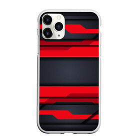 Чехол для iPhone 11 Pro матовый с принтом Red and Black 3D abstract в Новосибирске, Силикон |  | luxury | versace | vip | абстракция | версаче | вип | паттерн | роскошь | текстуры