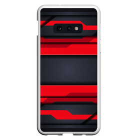 Чехол для Samsung S10E с принтом Red and Black 3D abstract в Новосибирске, Силикон | Область печати: задняя сторона чехла, без боковых панелей | luxury | versace | vip | абстракция | версаче | вип | паттерн | роскошь | текстуры