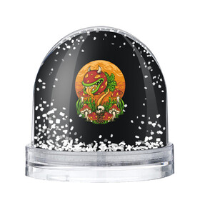 Снежный шар с принтом Цветок грибы зомби в Новосибирске, Пластик | Изображение внутри шара печатается на глянцевой фотобумаге с двух сторон | zombie | гриб | зомби | луна | поганка | психоделика | череп
