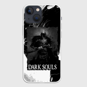 Чехол для iPhone 13 mini с принтом DARKSOULS | ТЁМНЫЙ РЫЦАРЬ в Новосибирске,  |  | dark souls | darksouls | tegunvte | демоны | рыцарь | средневековье | темные души