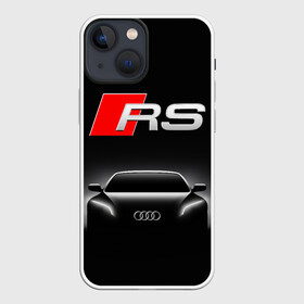 Чехол для iPhone 13 mini с принтом AUDI RS BLACK   АУДИ РС ЧЕРНЫЙ в Новосибирске,  |  | audi | car | q5 | q6 | q7 | rs | sportcar | а3 | а4 | а6 | а8 | авто | автомобиль | ауди | гонки | ночь. | рс | спорт | спорткар