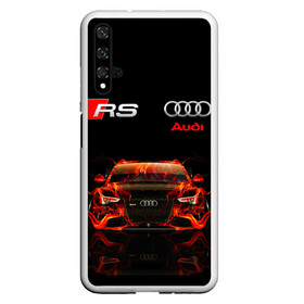 Чехол для Honor 20 с принтом AUDI RS 5 FIRE / АУДИ РС 5 в Новосибирске, Силикон | Область печати: задняя сторона чехла, без боковых панелей | Тематика изображения на принте: audi | car | fire. | q5 | q6 | q7 | rs 5 | sportcar | а3 | а4 | а6 | а8 | авто | автомобиль | ауди | огонь | рс 5 | спорт | спорткар