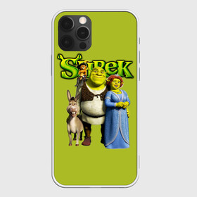 Чехол для iPhone 12 Pro Max с принтом Шрек Shrek в Новосибирске, Силикон |  | Тематика изображения на принте: cartoon | fiona | shrek | болото | детям | комедия | кот в сапогах | мультик | огр | осел | персонажи мультфильмов | тролль | фиона | шрек