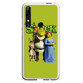 Чехол для Honor P Smart Z с принтом Шрек Shrek в Новосибирске, Силикон | Область печати: задняя сторона чехла, без боковых панелей | Тематика изображения на принте: cartoon | fiona | shrek | болото | детям | комедия | кот в сапогах | мультик | огр | осел | персонажи мультфильмов | тролль | фиона | шрек