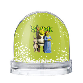 Снежный шар с принтом Шрек Shrek в Новосибирске, Пластик | Изображение внутри шара печатается на глянцевой фотобумаге с двух сторон | cartoon | fiona | shrek | болото | детям | комедия | кот в сапогах | мультик | огр | осел | персонажи мультфильмов | тролль | фиона | шрек