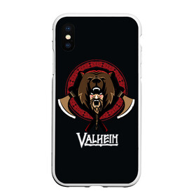 Чехол для iPhone XS Max матовый с принтом Valheim Viking Bear в Новосибирске, Силикон | Область печати: задняя сторона чехла, без боковых панелей | fantasy | mmo | valheim | valve | валхейм | вальхейм | викинги | выживалка | игра | королевская битва | ммо | ролевая игра | фэнтази