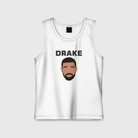 Детская майка хлопок с принтом DRAKE в Новосибирске,  |  | drake | hotline bling | rap | дрейк | зарубежный реп | реп | рэп