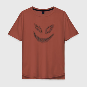 Мужская футболка хлопок Oversize с принтом Лицо карандашом в Новосибирске, 100% хлопок | свободный крой, круглый ворот, “спинка” длиннее передней части | face | mask | лицо | маска