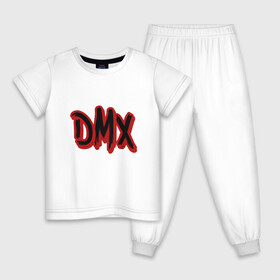 Детская пижама хлопок с принтом DMX Rap в Новосибирске, 100% хлопок |  брюки и футболка прямого кроя, без карманов, на брюках мягкая резинка на поясе и по низу штанин
 | dmx | dog | earl simmons | hip hop | music | new york | rap | rapper | rip | ruff ryders | диэмикс | музыка | нью йорк | пёс | рэп | рэпер | хипхоп | эрл симмонс