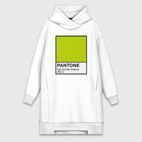 Платье-худи хлопок с принтом Pantone Shrek в Новосибирске,  |  | cartoon | fiona | shrek | болото | детям | комедия | кот в сапогах | мультик | огр | осел | персонажи мультфильмов | тролль | фиона | шрек