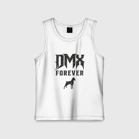 Детская майка хлопок с принтом DMX Forever в Новосибирске,  |  | Тематика изображения на принте: dmx | dog | earl simmons | hip hop | music | new york | rap | rapper | rip | ruff ryders | диэмикс | музыка | нью йорк | пёс | рэп | рэпер | хипхоп | эрл симмонс