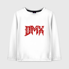 Детский лонгслив хлопок с принтом DMX Logo в Новосибирске, 100% хлопок | круглый вырез горловины, полуприлегающий силуэт, длина до линии бедер | dmx | dog | earl simmons | hip hop | music | new york | rap | rapper | rip | ruff ryders | диэмикс | музыка | нью йорк | пёс | рэп | рэпер | хипхоп | эрл симмонс