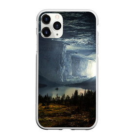Чехол для iPhone 11 Pro матовый с принтом Фантастический пейзаж в Новосибирске, Силикон |  | Тематика изображения на принте: елки | ледник | лес | озеро | пейзаж | природа | свет | скала