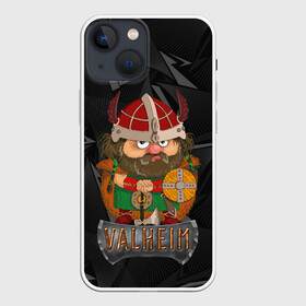 Чехол для iPhone 13 mini с принтом Valheim строгий викинг в Новосибирске,  |  | fantasy | mmo | valheim | valve | валхейм | вальхейм | викинги | выживалка | игра | королевская битва | ммо | ролевая игра | фэнтази