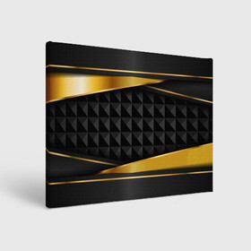Холст прямоугольный с принтом 3D luxury black gold Плиты 3Д в Новосибирске, 100% ПВХ |  | luxury | versace | vip | абстракция | версаче | вип | паттерн | роскошь | текстуры
