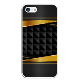 Чехол для iPhone 5/5S матовый с принтом 3D luxury black gold Плиты 3Д в Новосибирске, Силикон | Область печати: задняя сторона чехла, без боковых панелей | luxury | versace | vip | абстракция | версаче | вип | паттерн | роскошь | текстуры