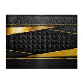 Обложка для студенческого билета с принтом 3D luxury black gold Плиты 3Д в Новосибирске, натуральная кожа | Размер: 11*8 см; Печать на всей внешней стороне | luxury | versace | vip | абстракция | версаче | вип | паттерн | роскошь | текстуры