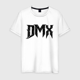 Мужская футболка хлопок с принтом DMX | Logo (Z) в Новосибирске, 100% хлопок | прямой крой, круглый вырез горловины, длина до линии бедер, слегка спущенное плечо. | dark man x | dmx | earl simmons | hip hop | rap | реп | репер | рэп | хип хоп | эрл симмонс