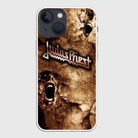 Чехол для iPhone 13 mini с принтом JUDAS PRIEST SCREAM в Новосибирске,  |  | judas priest | гленн типтон | йен хилл | роб хэлфорд | скотт трэвис | хард рок | хеви метал