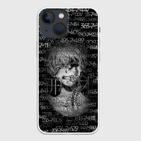 Чехол для iPhone 13 mini с принтом Kaneki Ken 1000 7 в Новосибирске,  |  | anime | ken kaneki | manga | tokyo ghoul | аниме | арифметика | канеки | кен | манга | математика | минус | многоножка | пример | семь | сколопендра | токийский гуль | тысяча