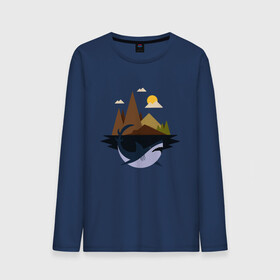 Мужской лонгслив хлопок с принтом Abstract Geometry Shark Island в Новосибирске, 100% хлопок |  | art | fish | geometric print | minimal | minimalism | minimalist | mountains | абстрактный принт | абстрактный рисунок | абстракция | акула | акулий остров | акулы | арт | геометрический принт | геометрический рисунок | горы