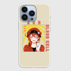 Чехол для iPhone 13 Pro с принтом Blood cell в Новосибирске,  |  | ae3803 | anime | cells at work | u 1156 | аниме | анимэ | клетки за работой | цэлс эт ворк