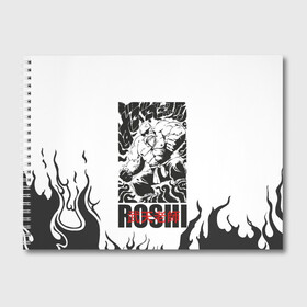 Альбом для рисования с принтом Roshi в Новосибирске, 100% бумага
 | матовая бумага, плотность 200 мг. | Тематика изображения на принте: anime | dragon ball | аниме | анимэ | бульма | драгон бал | дрэгон бол | жемчуг дракона | мутаэн роши | сон гоку | сунь укун | улонг | ямча