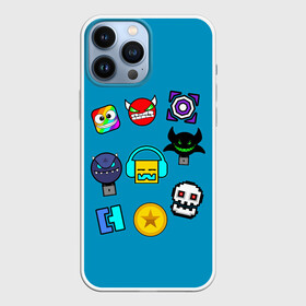 Чехол для iPhone 13 Pro Max с принтом Geometry Dash Icons в Новосибирске,  |  | 2d | dash | demon | demons | devil | game | games | geometry | pixel | pixels | skull | smile | геометрия | демон | дьявол | игра | пикслели | платформер | смайл | смайлик | улыбка | череп