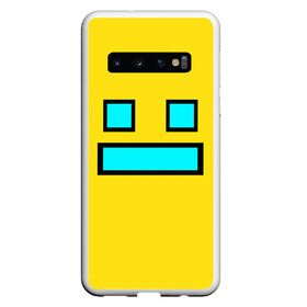 Чехол для Samsung Galaxy S10 с принтом Geometry Dash Smile в Новосибирске, Силикон | Область печати: задняя сторона чехла, без боковых панелей | 2d | dash | demon | demons | devil | game | games | geometry | pixel | pixels | skull | smile | геометрия | демон | дьявол | игра | пикслели | платформер | смайл | смайлик | улыбка | череп