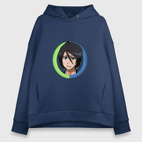 Женское худи Oversize хлопок с принтом Rukia Kuchiki Bleach в Новосибирске, френч-терри — 70% хлопок, 30% полиэстер. Мягкий теплый начес внутри —100% хлопок | боковые карманы, эластичные манжеты и нижняя кромка, капюшон на магнитной кнопке | Тематика изображения на принте: anime | bleach | hero | ichigo kurosaki | manga | rukia kuchiki | блич | герой | ичиго куросаки | рукия