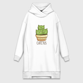 Платье-худи хлопок с принтом Котики Кактусы Catctus в Новосибирске,  |  | cactus | cat | cats | cute cactus | english words | kitten | kitty | puss | pussy | pussycat | кактус в горшке | киски | кисы | котёнок | котики | коты в виде кактусов | коты кактусы | котята | котята кактусы | котятки | кошечки | кошка | мил