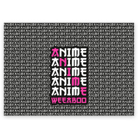 Поздравительная открытка с принтом Anime weeaboo в Новосибирске, 100% бумага | плотность бумаги 280 г/м2, матовая, на обратной стороне линовка и место для марки
 | Тематика изображения на принте: ahegao | anime | baka | chibi | desu | kohai | nani | neko | otaku | senpai | sensei | waifu | weeaboo | weeb | аниме | анимешник | анимешница | ахегао | бака | вайфу | виабу | десу | кохай | культура | нани | неко | отаку | сенпай | сенсеи | тренд | чиби