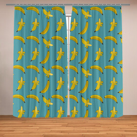 Фотошторы с принтом Бананы | Мятная в Новосибирске, Блэкаут (светозащита 90%) / Габардин (светозащита 40% | 2 полотна шириной по 145 см; Высота 200-300 см; Крепление: шторная лента (на крючки); | pattern | textures | tnt | абстракция | бананабум | бананы | ветки | взрыв | геометрия | градиент | дождь | заливка | обезьяна | паттерны | пиксели | пикси | продукты | текстура | текстуры | тнт | фигуры | фон