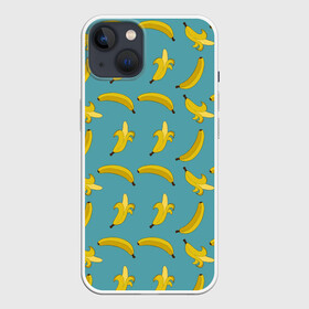 Чехол для iPhone 13 с принтом Бананы | Мятная в Новосибирске,  |  | pattern | textures | tnt | абстракция | бананабум | бананы | ветки | взрыв | геометрия | градиент | дождь | заливка | обезьяна | паттерны | пиксели | пикси | продукты | текстура | текстуры | тнт | фигуры | фон