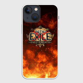 Чехол для iPhone 13 mini с принтом Path of Exile Logo | Путь изгнанника Лого (Z) в Новосибирске,  |  | exile | game | path of exile | rpg | берсерк | вождь | дикарь | дуэлянт | игра | покоритель | путь изгнанника | рпг