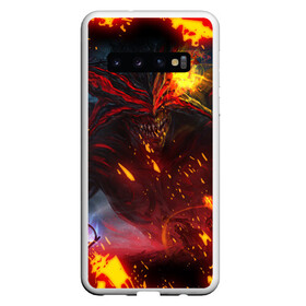 Чехол для Samsung Galaxy S10 с принтом Path of Exile | Fire Demon (Z) в Новосибирске, Силикон | Область печати: задняя сторона чехла, без боковых панелей | exile | game | path of exile | rpg | берсерк | вождь | дикарь | дуэлянт | игра | покоритель | путь изгнанника | рпг