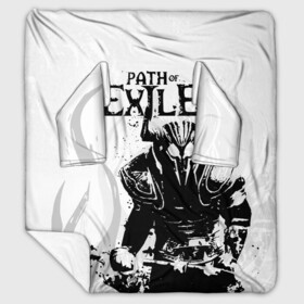 Плед с рукавами с принтом PATCH OF EXILE WARRIOR в Новосибирске, 100% полиэстер | Закругленные углы, все края обработаны. Ткань не мнется и не растягивается. Размер 170*145 | dota | game | path of exile | войн | дота | игра | ммо | монстр | патч оф экзайл | рыцарь