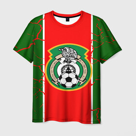 Мужская футболка 3D с принтом Сборная Мексики в Новосибирске, 100% полиэфир | прямой крой, круглый вырез горловины, длина до линии бедер | волейбол атакующий удар | голы | мексика | новости | сборная мексики | спорт | футбол | чемпионат мира | чм | южная корея