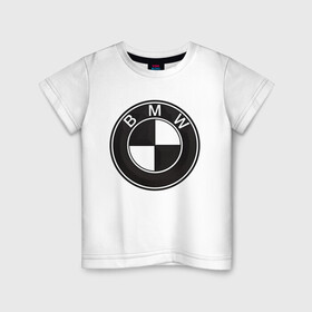 Детская футболка хлопок с принтом BMW LOGO CARBON в Новосибирске, 100% хлопок | круглый вырез горловины, полуприлегающий силуэт, длина до линии бедер | bmw | абстракция | авто | автомобиль | бмв | карбон | лого | логотип | машина | скорость