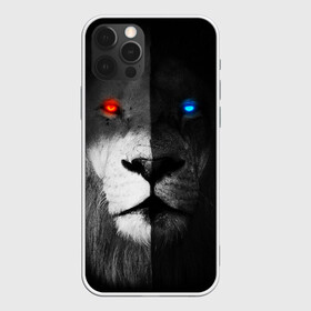 Чехол для iPhone 12 Pro Max с принтом ЛЕВ - НЕОНОВЫЕ ГЛАЗА в Новосибирске, Силикон |  | lion | neon | глаза | голова | дикая кошка | животные | кот | кошка | лев | неон | светящиеся глаза | тигр | хищник