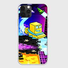 Чехол для iPhone 12 Pro Max с принтом GEOMETRY DASH / ГЕОМЕТРИ ДАШ в Новосибирске, Силикон |  | 2d игра | geometry dash | mobile game | robtop | smile | андроид игра | арт. | геометри даш | добро и зло | инь янь | кубики | кубы | лица | мобильная игра | неон | смайлы
