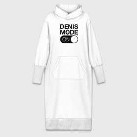 Платье удлиненное хлопок с принтом Denis Mode On в Новосибирске,  |  | name | names | денис | имена | имя | надписи | прикольные | стикер