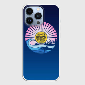 Чехол для iPhone 13 Pro с принтом Bondi Beach Sydney в Новосибирске,  |  | bondi | sydney | акула | восход | закат | море | отдых | пляж | рассвет | сидней | турист