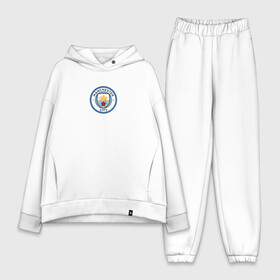 Женский костюм хлопок Oversize с принтом MAN CITY EST.1894 в Новосибирске,  |  | champions | citi | city | fifa | football | manchester | soccer | uefa | world cup | англия | клуб | лига чемпионов | манчестер | сити | фифа | фк | форма | формы | футбол