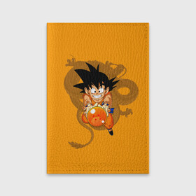 Обложка для паспорта матовая кожа с принтом Kid Goku в Новосибирске, натуральная матовая кожа | размер 19,3 х 13,7 см; прозрачные пластиковые крепления | Тематика изображения на принте: anime | dragon ball | аниме | анимэ | драгон бал | дрэгон бол | жемчуг дракона