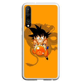 Чехол для Honor P30 с принтом Kid Goku в Новосибирске, Силикон | Область печати: задняя сторона чехла, без боковых панелей | Тематика изображения на принте: anime | dragon ball | аниме | анимэ | драгон бал | дрэгон бол | жемчуг дракона